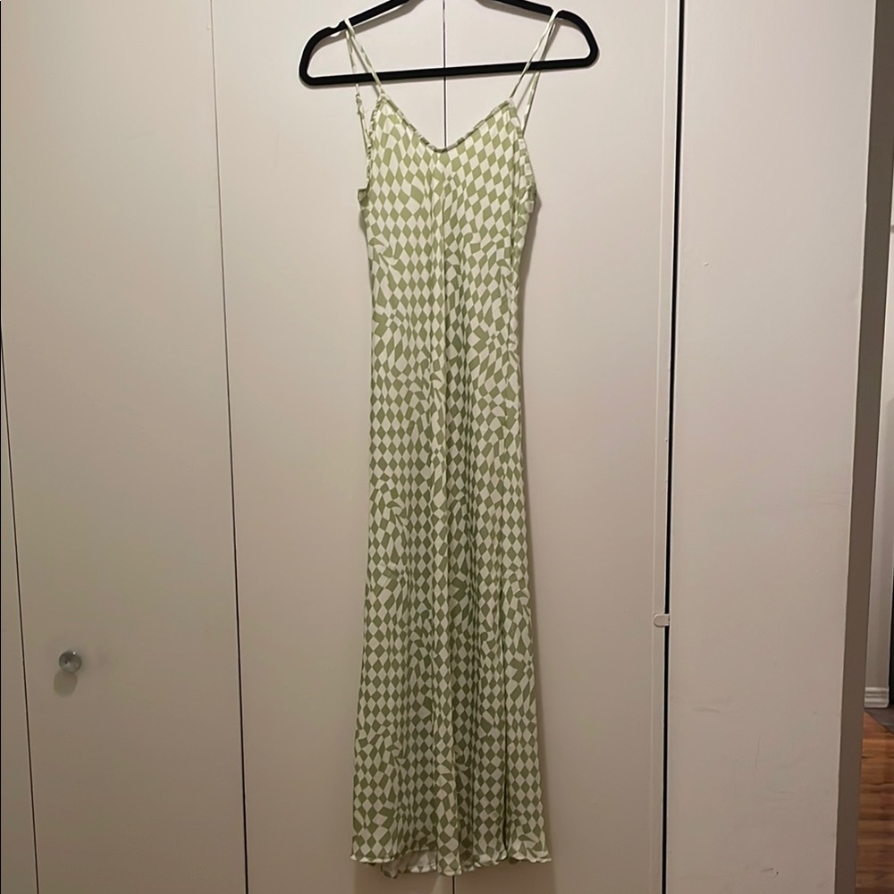 RESA Green Patterned Maxi Dress